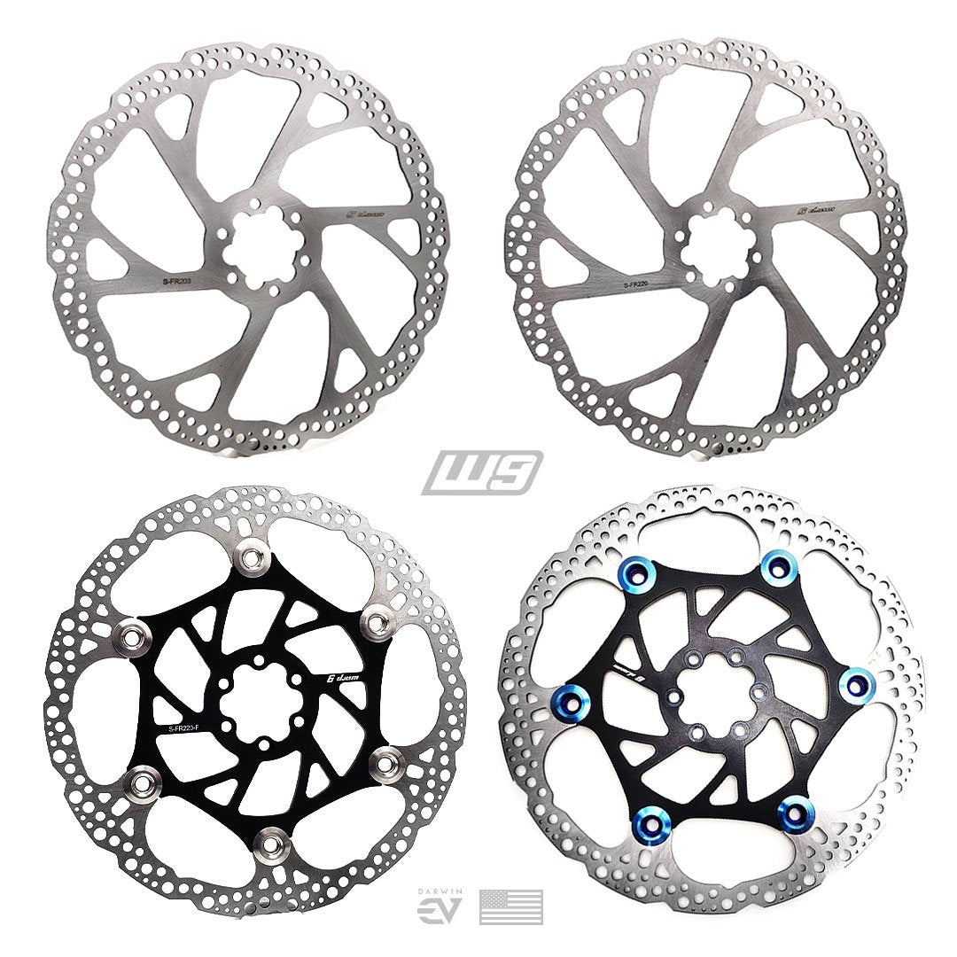 Warp 9 Sur Ron Floating 220mm ローター Sur Ron Segway (リア- Sur Ron OEM ハブ) Upgraded to 220mm Warp 9 Rotors : r⁄Surron