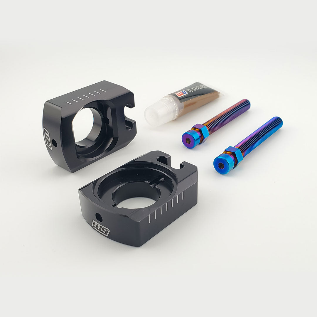 Lockdown Axle Blocks For Sur-Ron Ultra Bee - Black - Warp 9