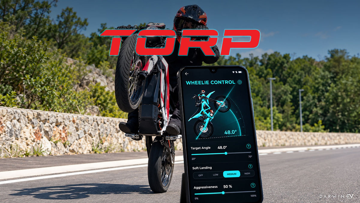 TORP Wheelie Control on electric dirt bike with TC500 or TC1000 2.X controller