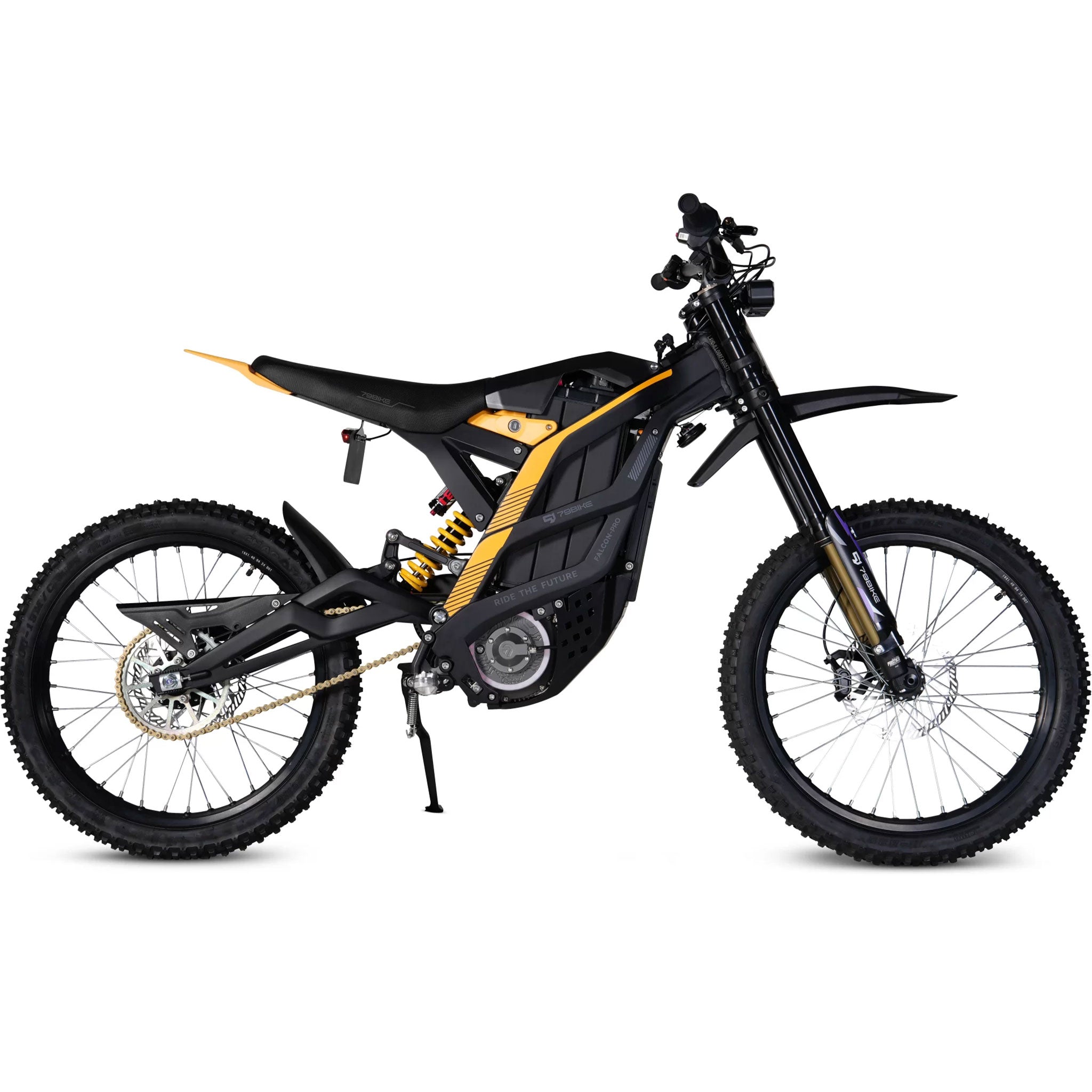 79Bike Falcon Pro Electric Dirt Bike (black, yellow)
