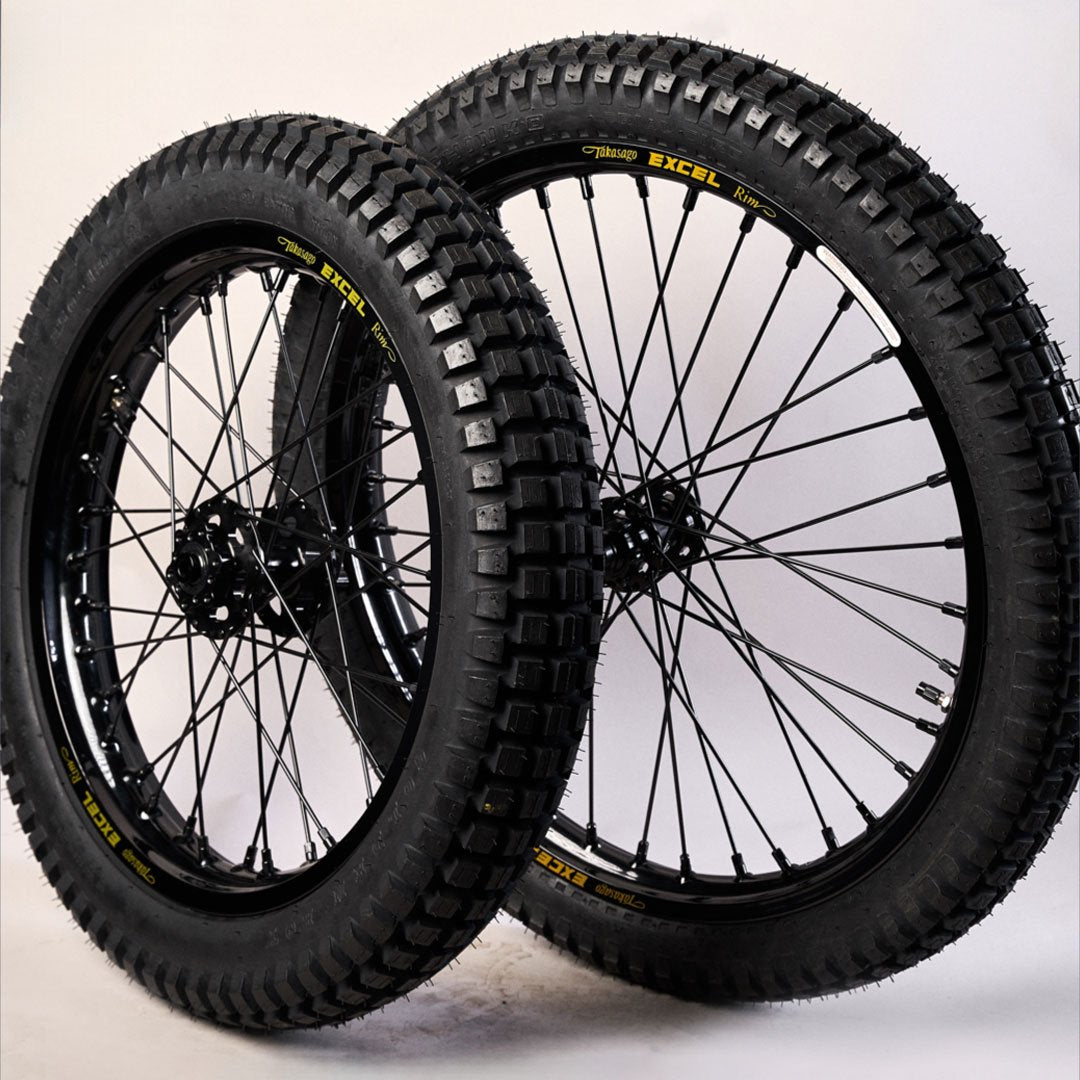21/18 Wheels (set) Sur-Ron, Talaria, E Ride Pro | Excel Takasago Rims | Black / Black