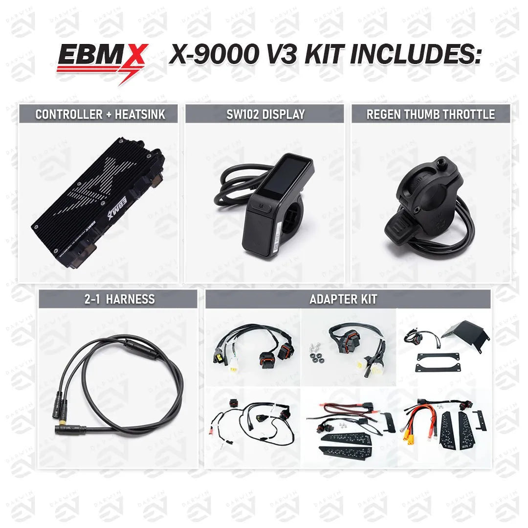 EBMX X-9000 V3 Controller Kit Includes