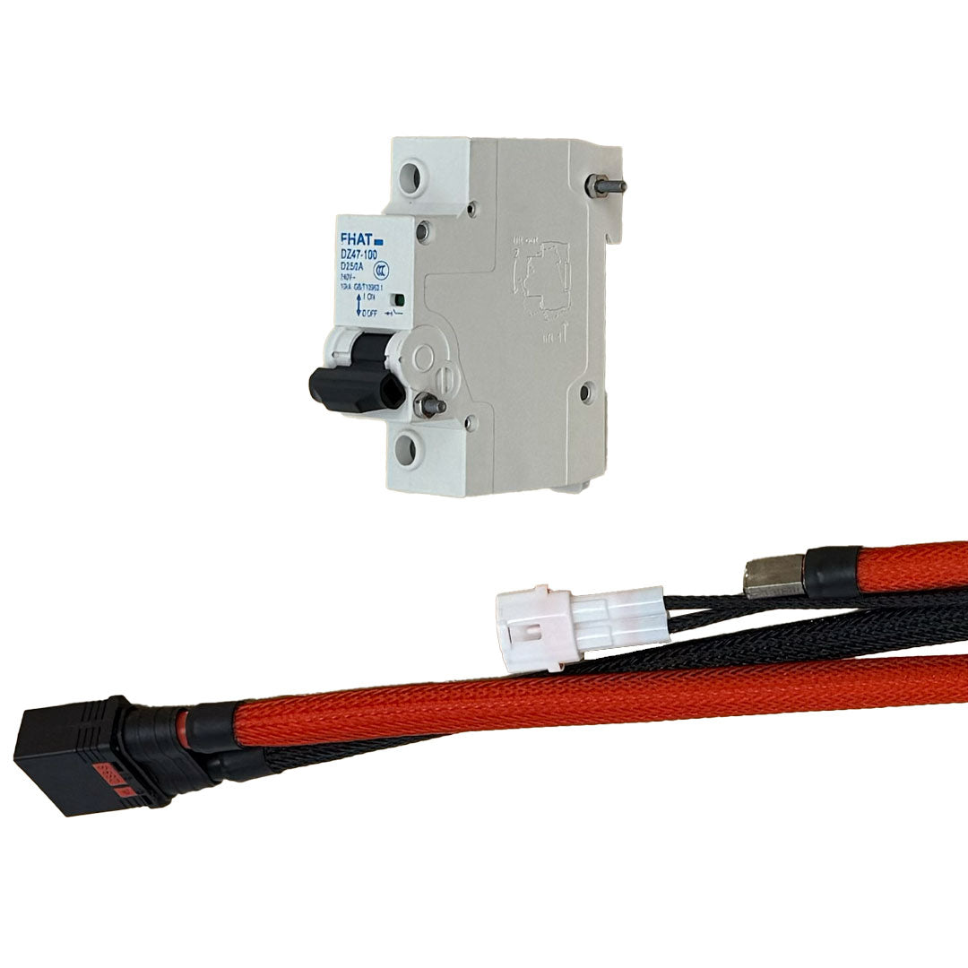 Nexbat 6AWG Battery Harness + Circuit Breaker for Sur-Ron Light Bee