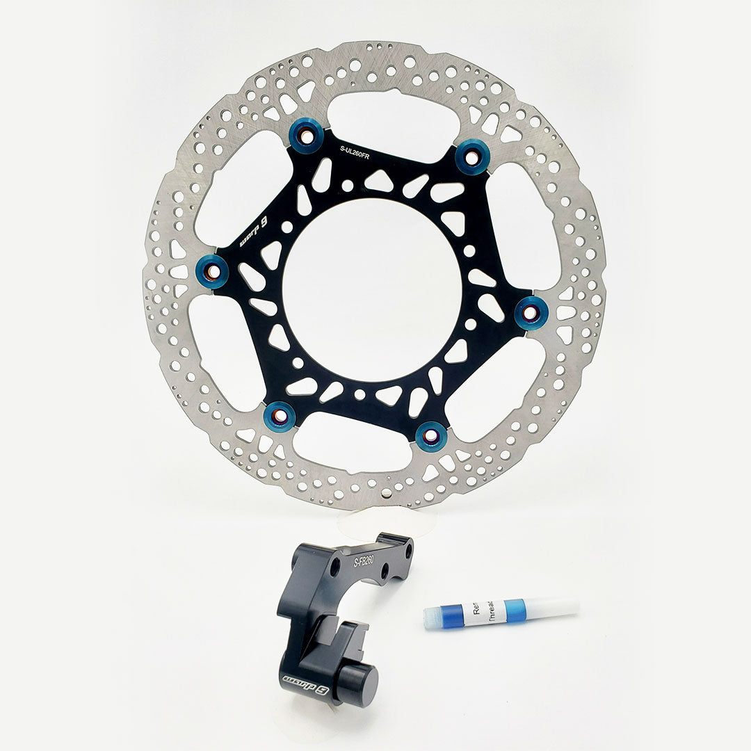 260mm x 3.2mm Floating Rotor Upgrade with Bracket for Sur-Ron Ultra Bee