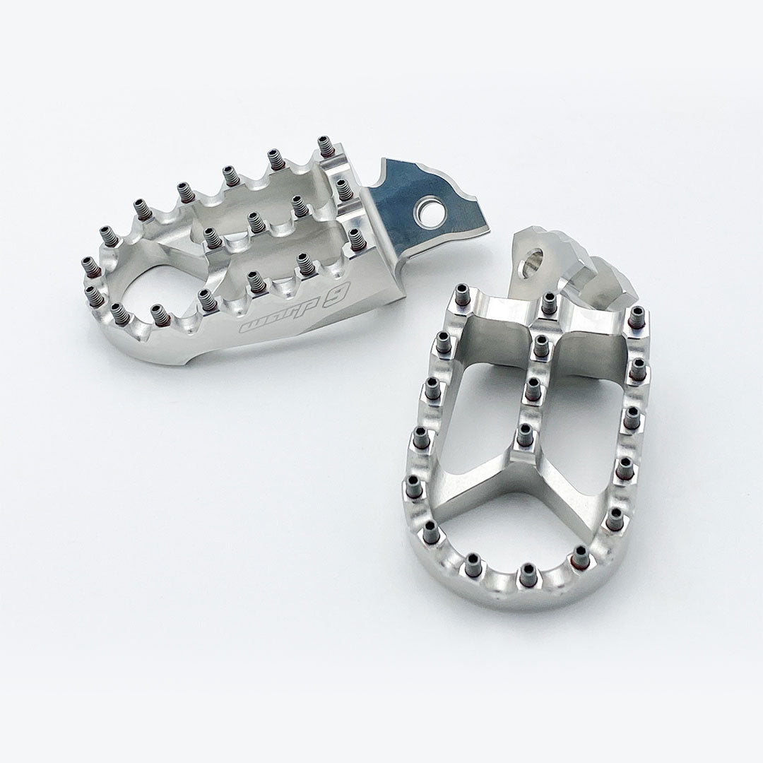 Silver Foot Pegs For Sur-Ron, Segway, E Ride Pro Electric Motorbikes - Warp 9