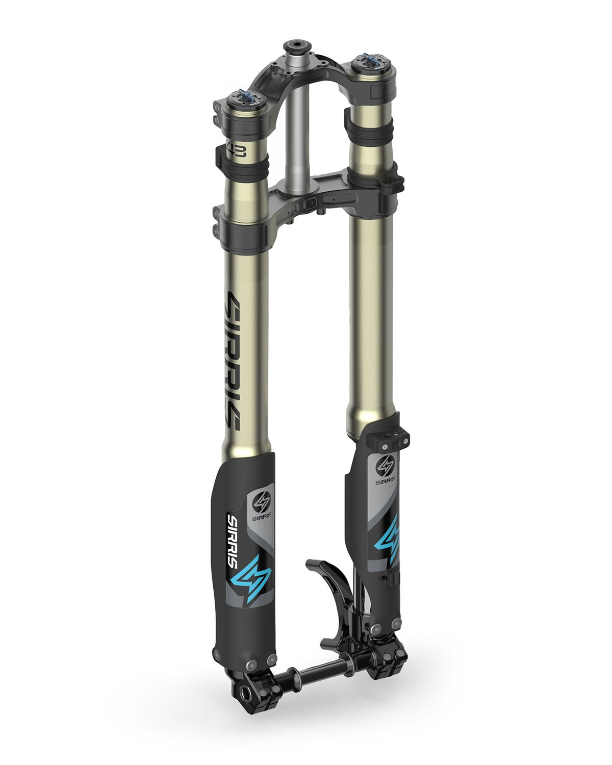 Sirris F43 Fork CMX Tune: E Ride Pro SR / SS 3.0, Sur-Ron LBX, Talaria MX5, Ventus One+, Zero XB | Black | Drop Clamp