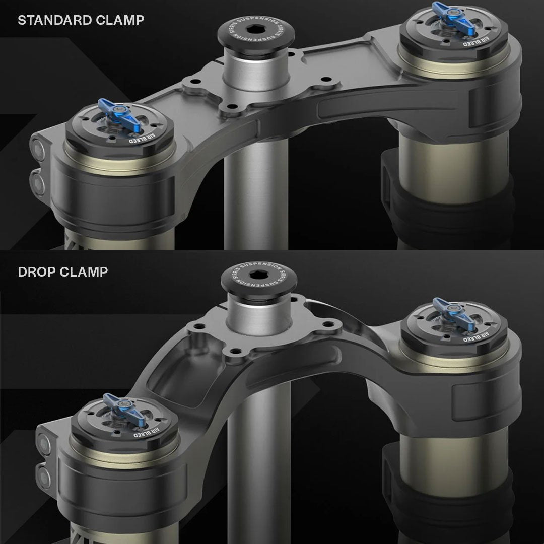 Sirris F43 Fork CMX Tune: Standard Clamp vs Drop Clamp