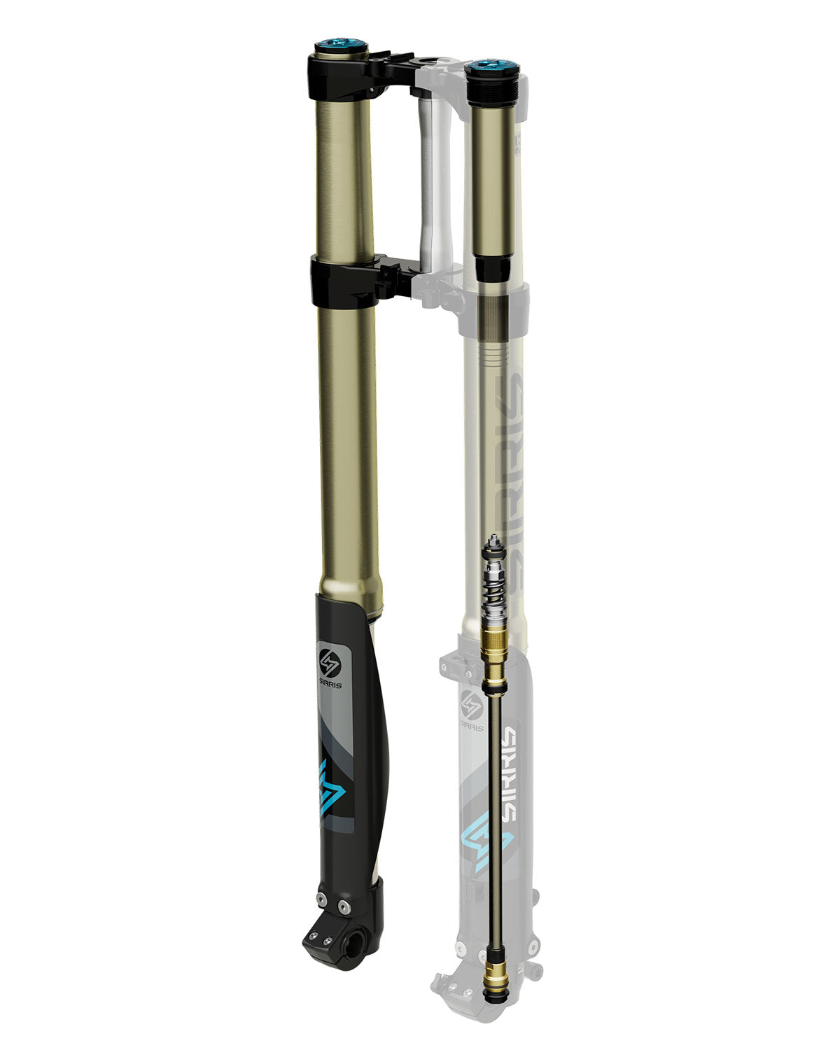 Sirris F43 Fork Suspension Sur-Ron Ultra Bee Upgrade - cutaway