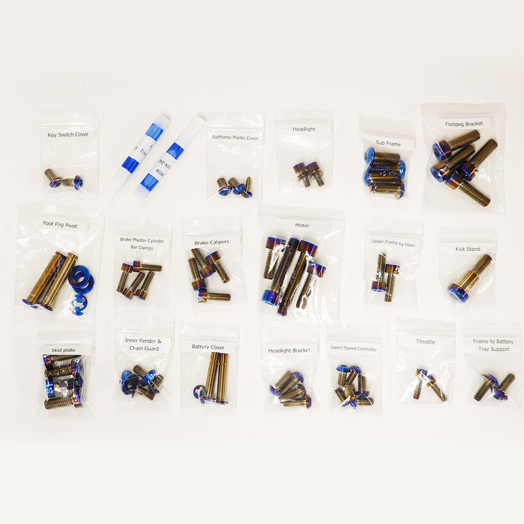Titanium Chassis Kit for Sur-Ron Light Bee, Segway X160/X260 electric motorbikes