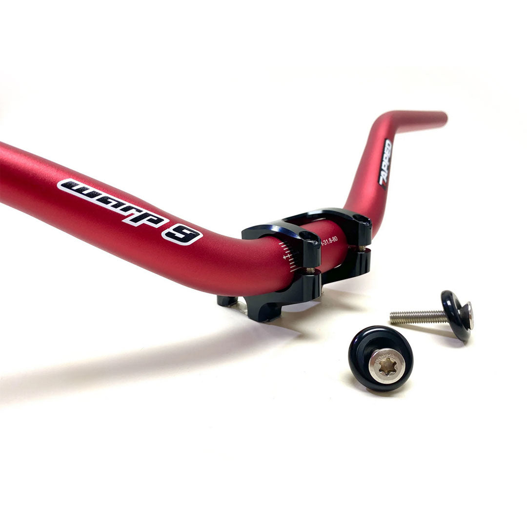 Warp 9 E-Moto Tapped Handlebar - Red