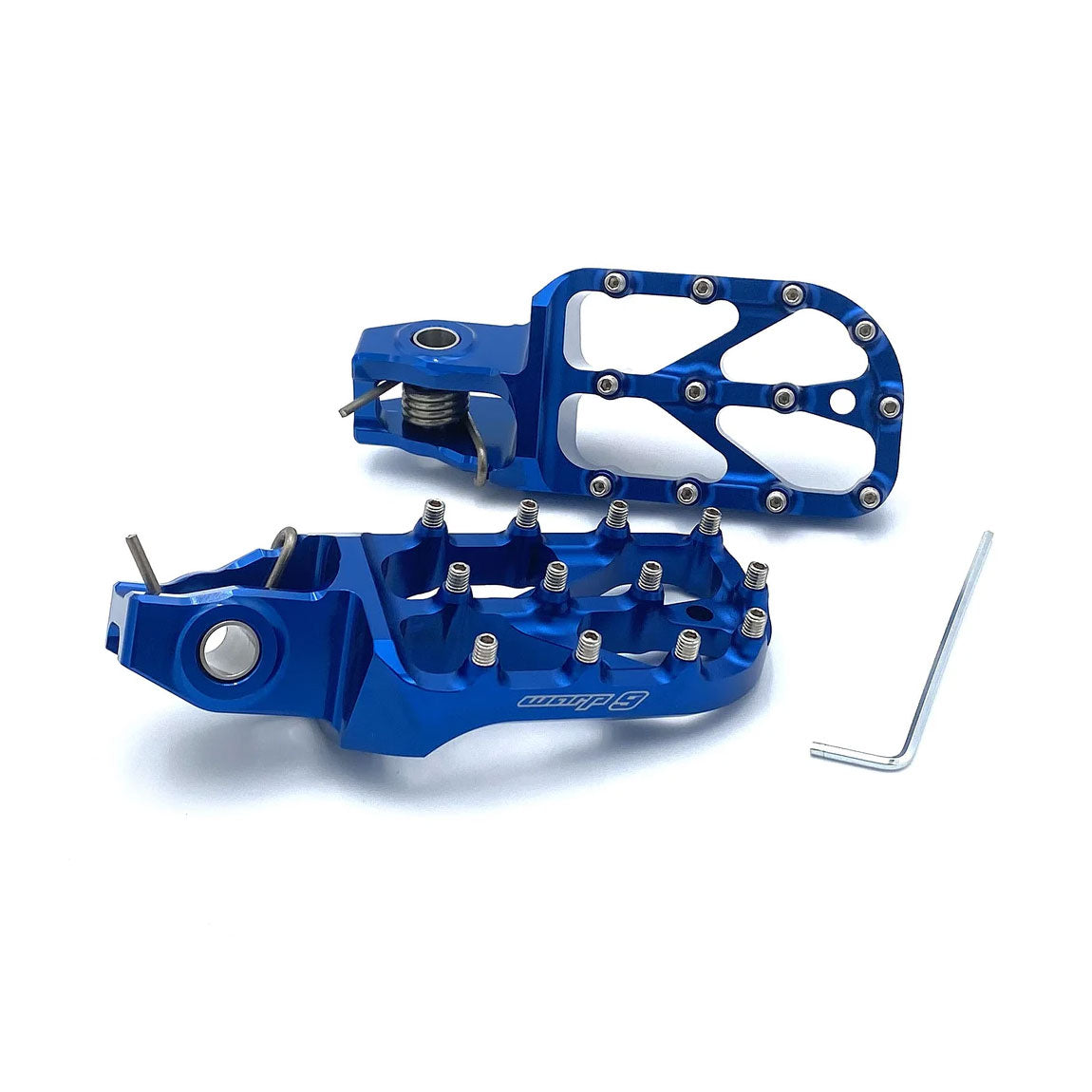 Warp 9 Elite Foot Pegs for Stark Varg - blue
