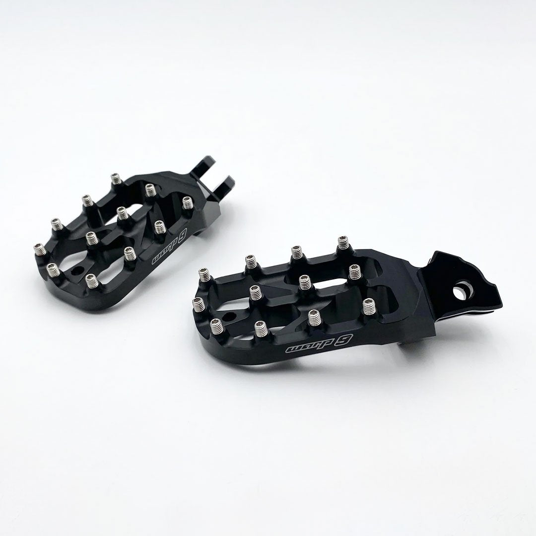 Warp 9 Elite Foot Pegs Talaria Sting MX3 MX4 MX5 - Black