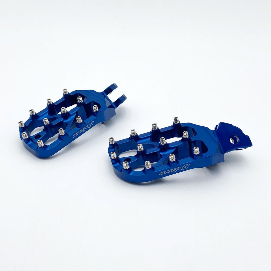 Warp 9 Elite Foot Pegs Talaria Sting MX3 MX4 MX5 - Blue