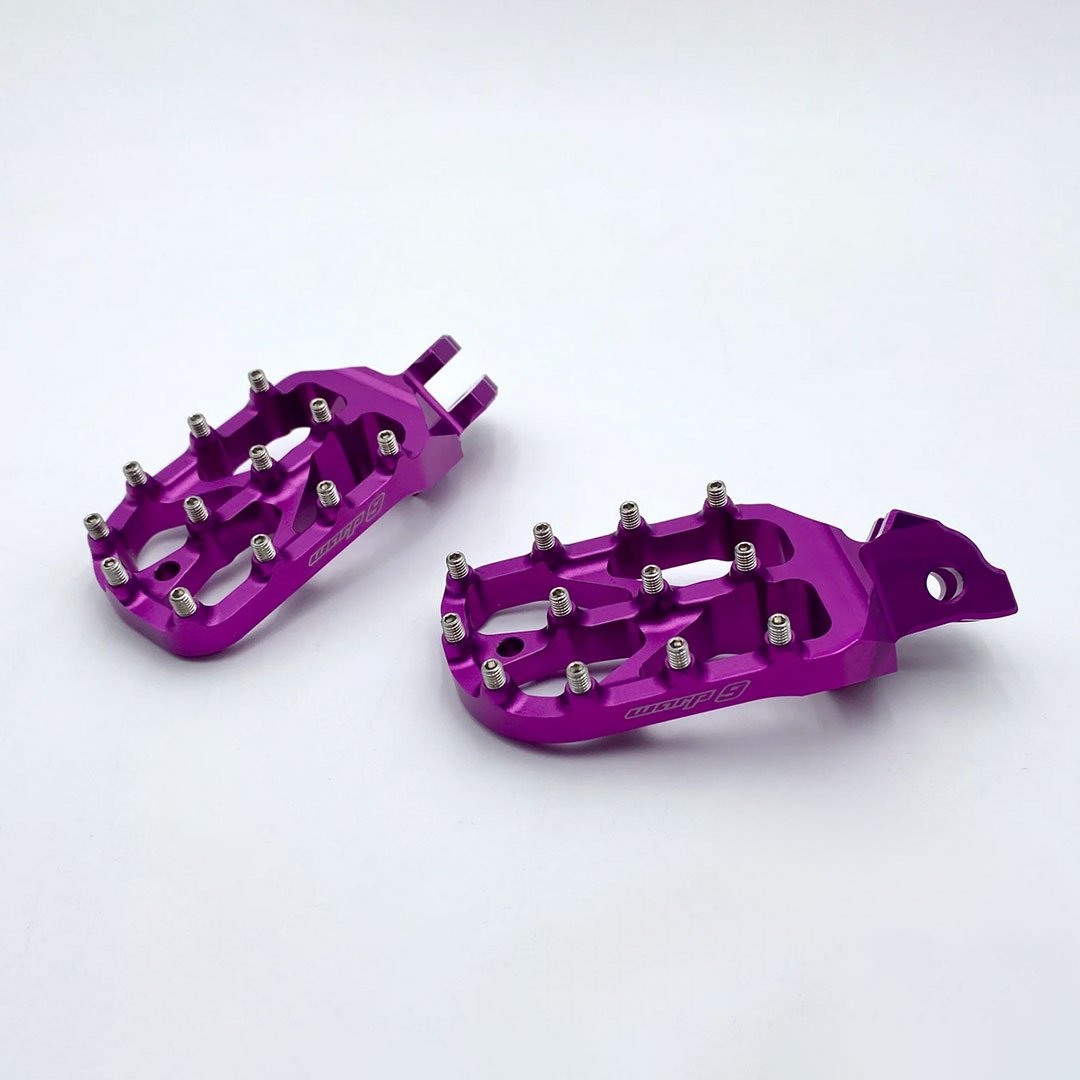 Warp 9 Elite Foot Pegs Talaria Sting MX3 MX4 MX5 - Purple