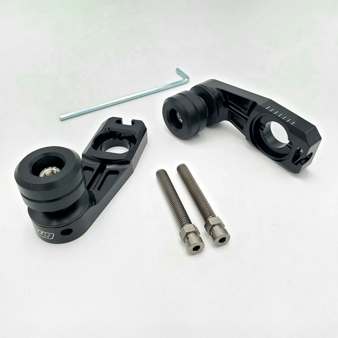 Warp 9 Rear Axle Sliders for Surron Ultra Bee - black