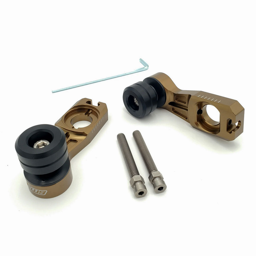 Warp 9 Rear Axle Sliders for Surron Ultra Bee - magnesium