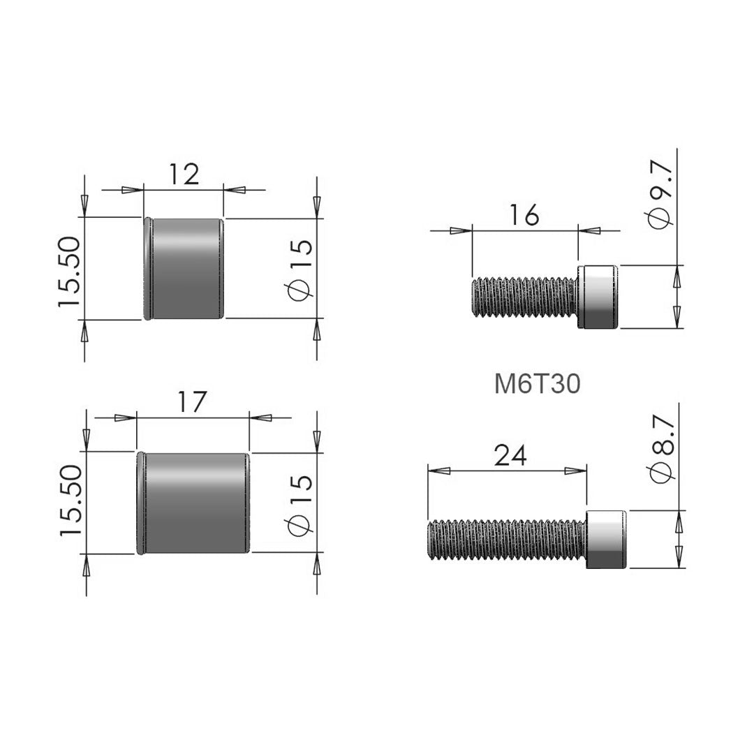 Warp 9 Jackshaft Hardware Kit For Sur-Ron Light Bee