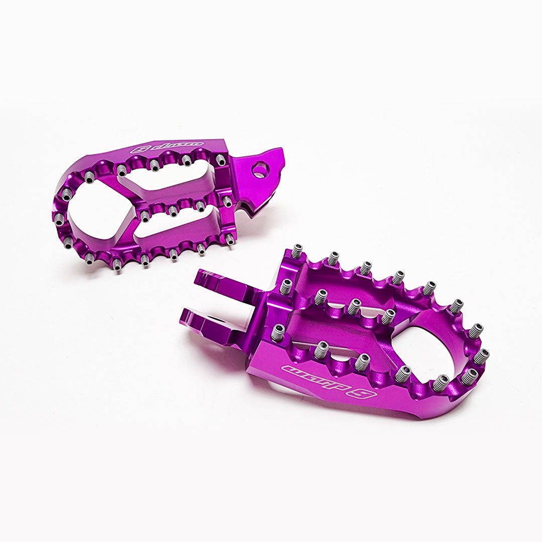 Purple Talaria Foot Pegs - Warp 9