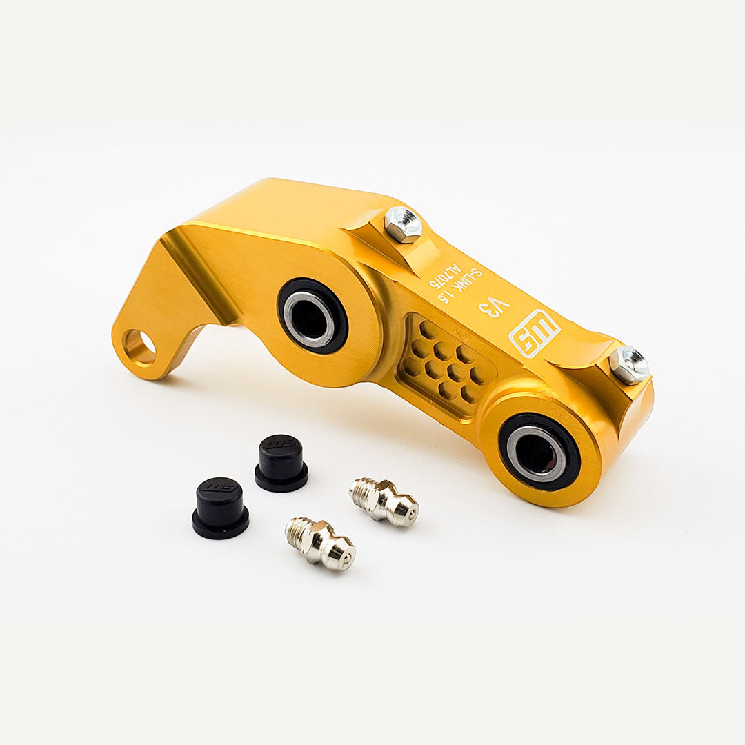 Warp 9 Rear Suspension Linkage Riser (V3) Sur-Ron Light Bee / Segway - Gold 1.5"