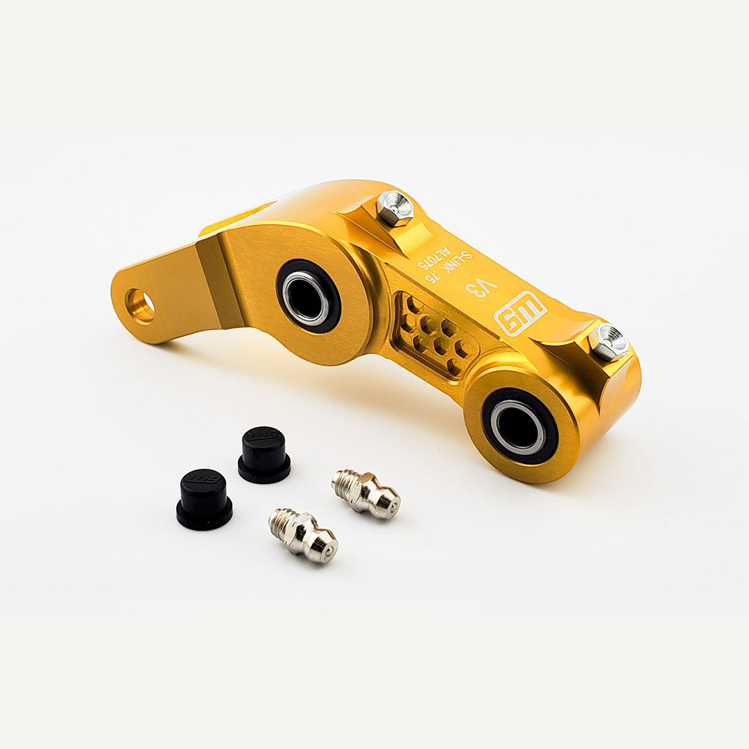 Warp 9 Rear Suspension Linkage Riser (V3) Sur-Ron Light Bee / Segway - Gold .75"
