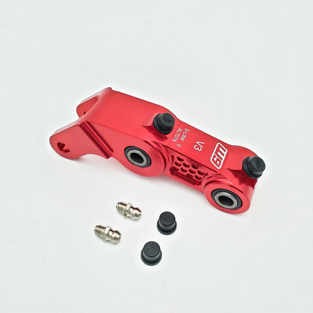 Warp 9 Rear Suspension Linkage Riser (V3) Sur-Ron Light Bee / Segway - Red 0"