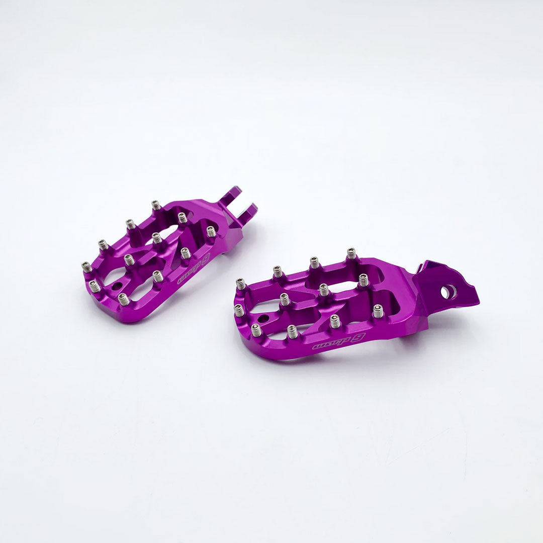 E-Moto Elite Foot Pegs (Purple) for Sur-Ron Light Bee, E Ride Pro, 79Bike