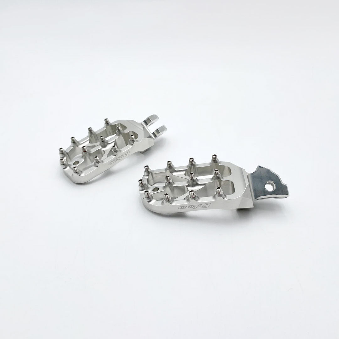 E-Moto Elite Foot Pegs (Silver) for Sur-Ron Light Bee, E Ride Pro, 79Bike