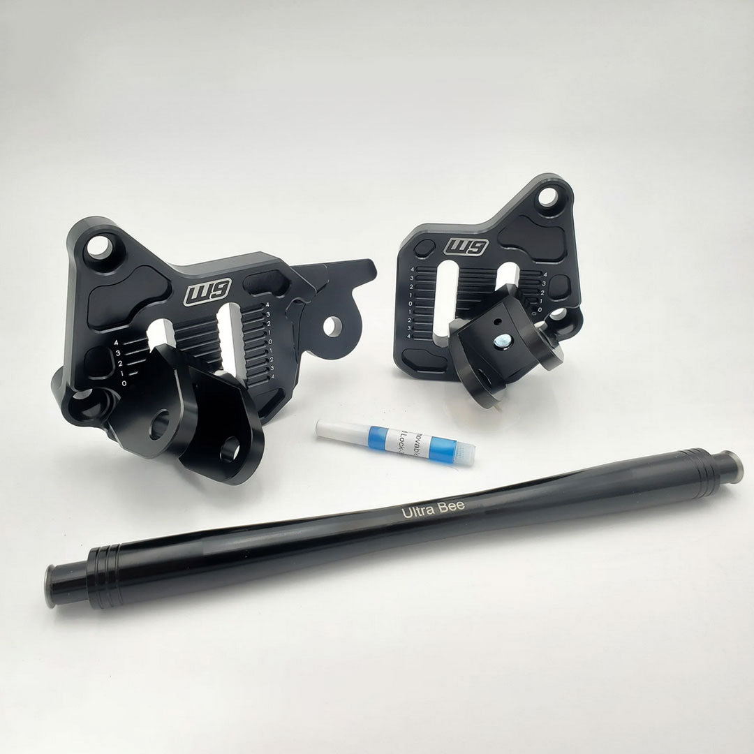Adjustable Foot Peg Mounts for Sur-Ron Ultra Bee electric dirt bike (Warp 9)